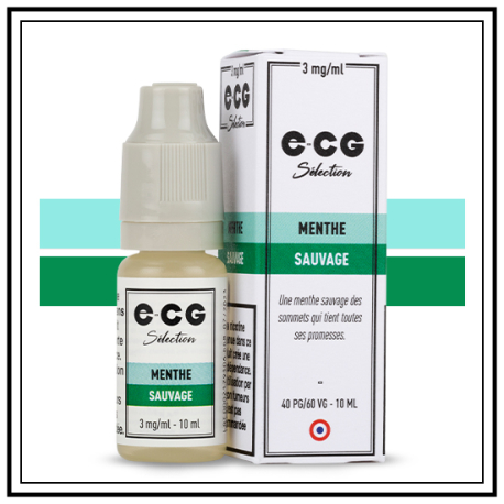 E-Liquide Menthe Sauvage E-CG Selection à 4,90€, Saveur Menthe Sauvage ECG  Pas Cher