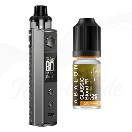 Pack Drag H80S + E-Liquide Classic Blond 10 mg/ml Abalon Mon liquide