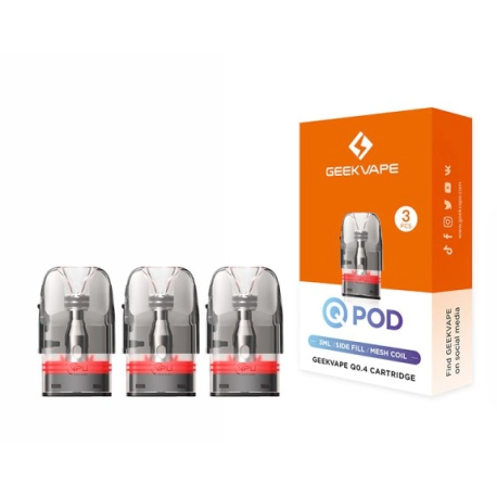 elfbar nachfüll pod läuft aus Cartouches Q Series Geekvape 3ml – Résistances 0,4 / 0,6 / 0,8 ohm