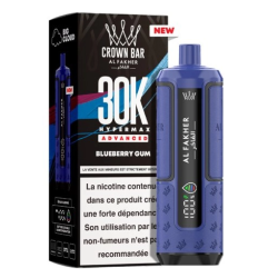 Hyper Max Advanced 30k Blueberry Gum Crown Bar by Al Fakher